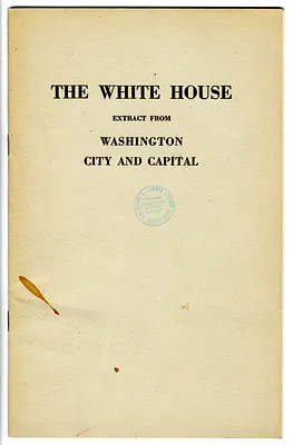 "The White House" [Extract from "Washington City and Capital"]