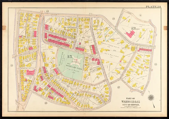 Atlas of the city of Boston, Roxbury