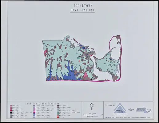 Edgartown 1971 to 1985 land use change