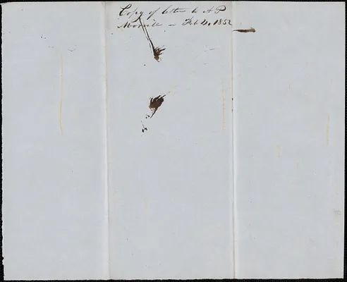 Copy of a letter from Samuel Warner to Anson P. Morrill, 4 February 1853