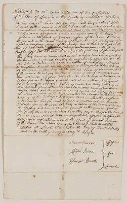 County tax warrant to Joshua Child
