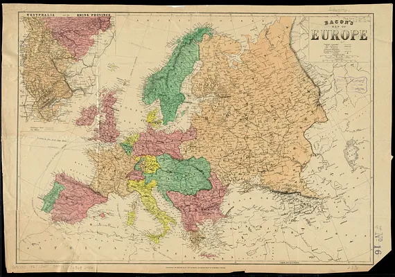 Bacon's map of Europe