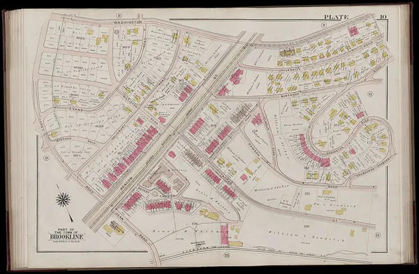 Atlas of the town of Brookline, Norfolk County, Massachusetts