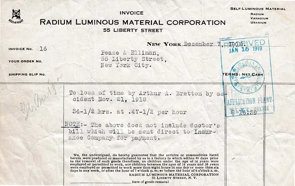 Receipt, December 7, 1918