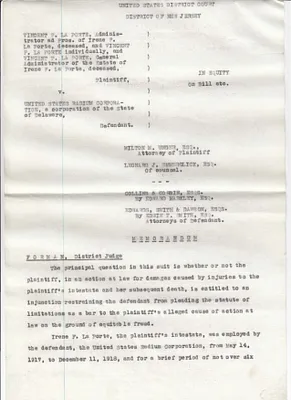 Deposition, December 17, 1935