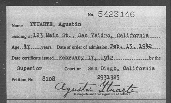 Ytuarte, Agustin - 1942