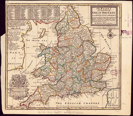 The roads of ye south part of Great Britain, called England and Wales