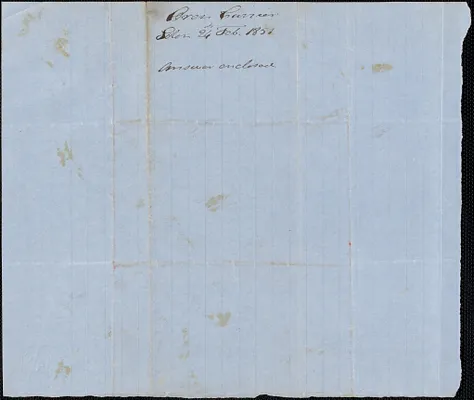 Oren Currier to George Coffin, 24 February 1851