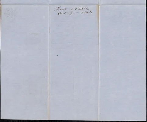 Choate and Bell to Samuel Warner, 19 October 1853