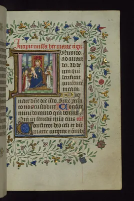 Madonna and Child enthroned