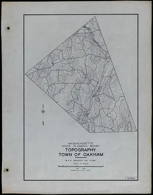 Topography Town of Oakham