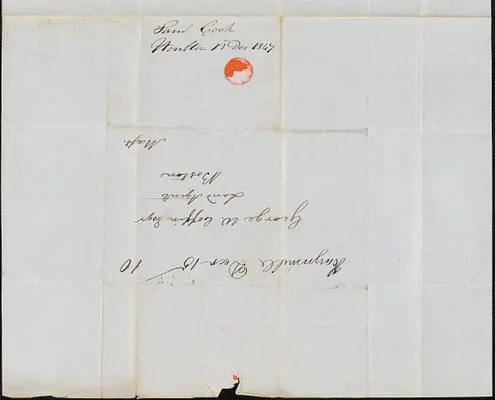 Samuel Cook to George Coffin, 13 December 1847