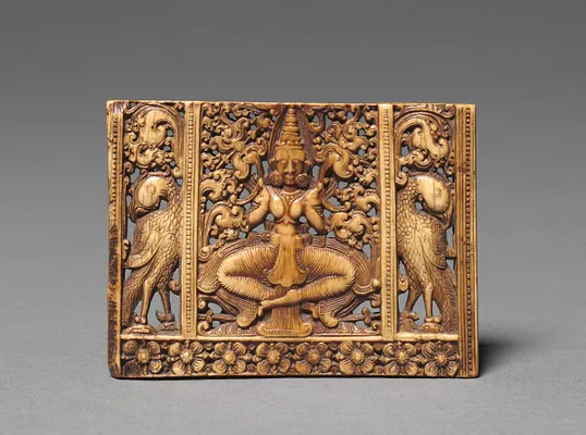 Comb Panel with a Seated Devi