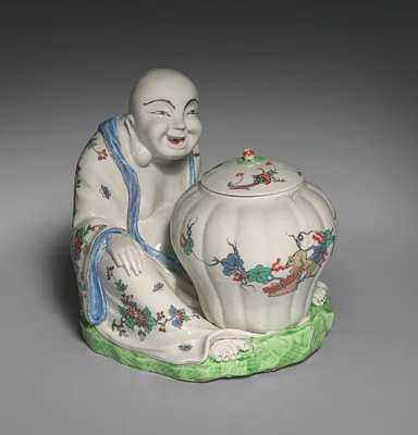 Figure of Budai or Hotei with Jar