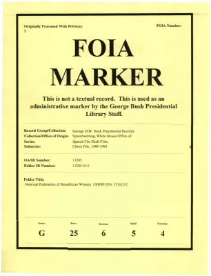 National Federation of Republican Women 10/8/89 [OA 3536] [3]