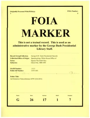 Ad Federation Teleconference 6/7/91 [OA 6034]