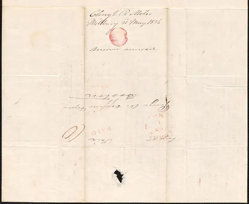 Clough R. Miles to George Coffin, 31 May 1836