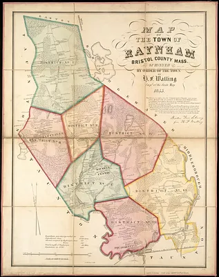 Map of the town of Raynham, Bristol County, Mass