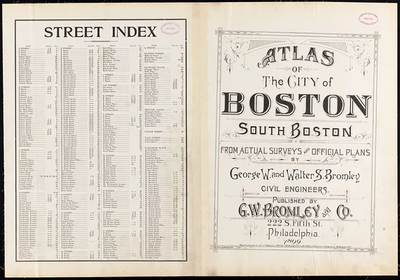 Atlas of the city of Boston : South Boston
