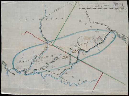 [Map of the great Venango oil basin]