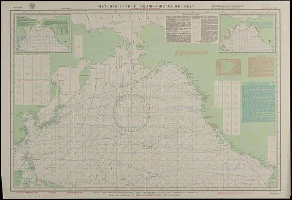 Pilot chart of the upper air - North Pacific Ocean