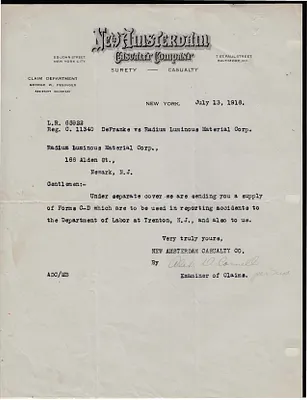 Letters Received, July 13, 1918