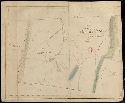 Plan of New Ashford made by Phinehas Harmon, dated October 1830