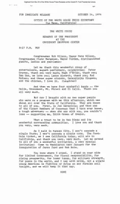 Remarks of the President at the Grossmont Shopping Center [Ford Speech or Statement]