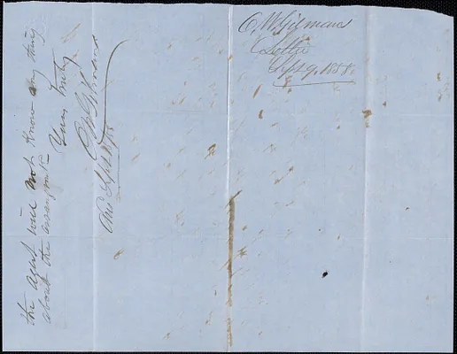 O. W. Gilman to W. A. Harrington, 9 September 1858