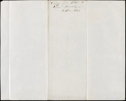 George Coffin to Levi Bradley, 23 March 1843