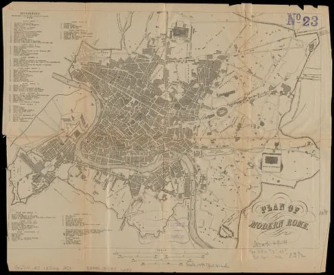 Plan of modern Rome