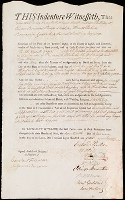 Ruth Newell indentured to apprentice with Josiah Snell of Bridgewater, 17 January 1804