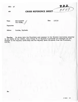 Cross Reference Memorandum