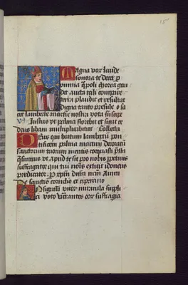 St. Lambert with an Unknown Pope Below