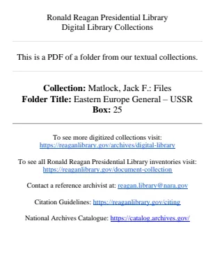 Eastern Europe General – USSR