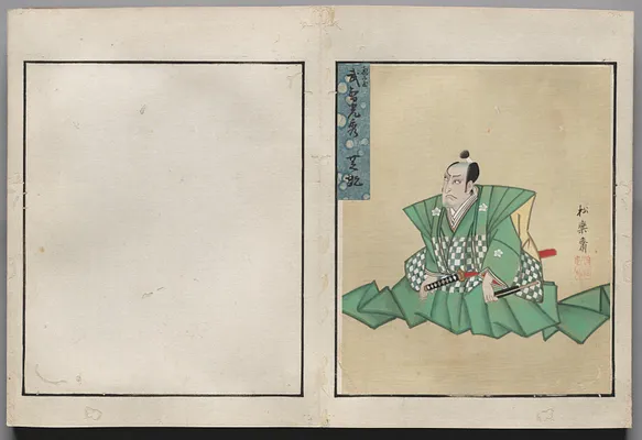 Double-Leaf from Album of Actor Portraits