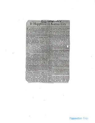 Newspaper Clippings