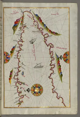 Map of the Bay of Kerme East of Cos Island