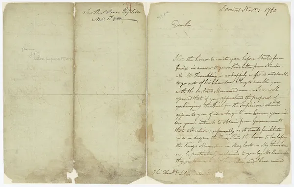 Letter, John Paul Jones to Silas Deane