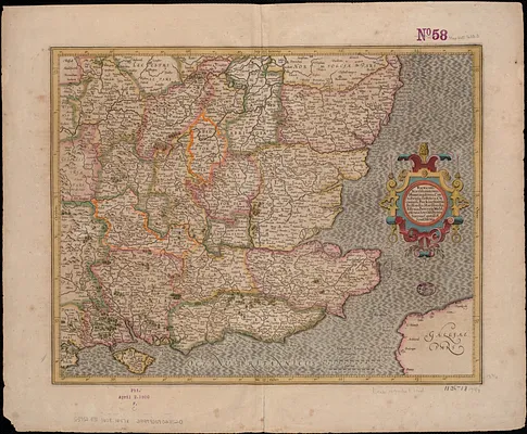 Warwicum, Northamtonia, Huntingdonia, Cantabrigia, Suffolcia, Oxonium, Buckinghamia, Bedfordia, Hartfordia, Essexia, Berceria, Middelsexia, Southa[m]tonia, Surria, Cantiu[m] & Southsexia