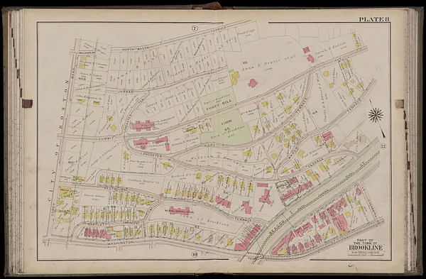 Atlas of the town of Brookline, Norfolk County, Massachusetts