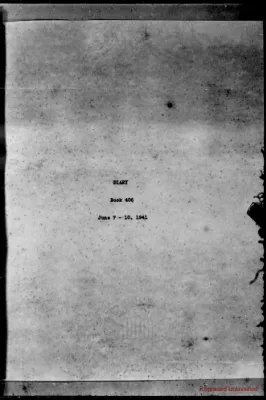 Volume 406, June 7 – June 10, 1941