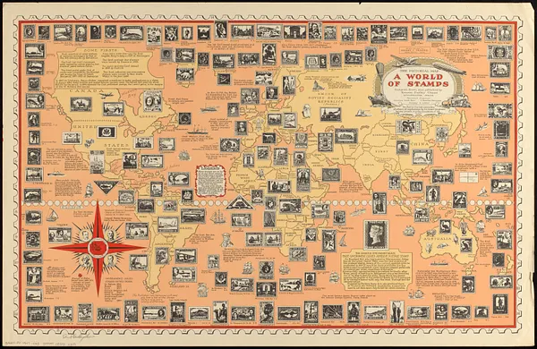 The pictorial map, a world of stamps