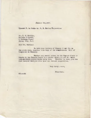 Letters Sent to E.A. Markley, January 9, 1933