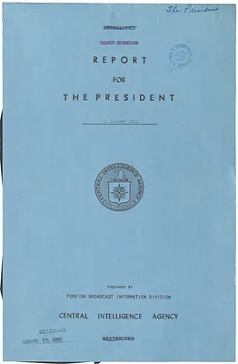 Report, Foreign Radio Reactions to the President's State of the Union Message