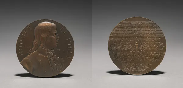 Medal of Claude Joseph Rouget de L'Isle (1760-1836)