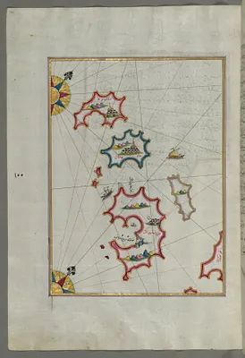 Map of Small Islands Northwest of the Pag Island