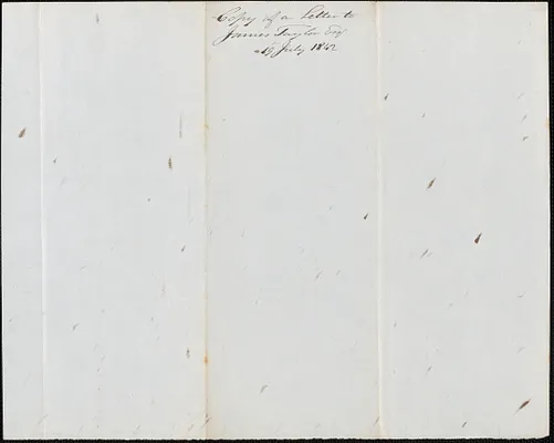 George Coffin to James Taylor, 19 July 1842