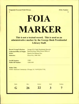 Polish- American Community--Chicago, IL 3/16/92 [OA 7570]