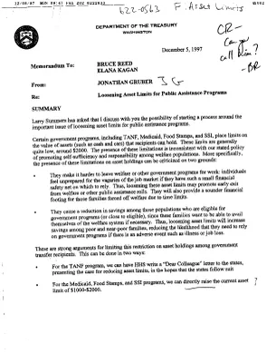 Asset Limits